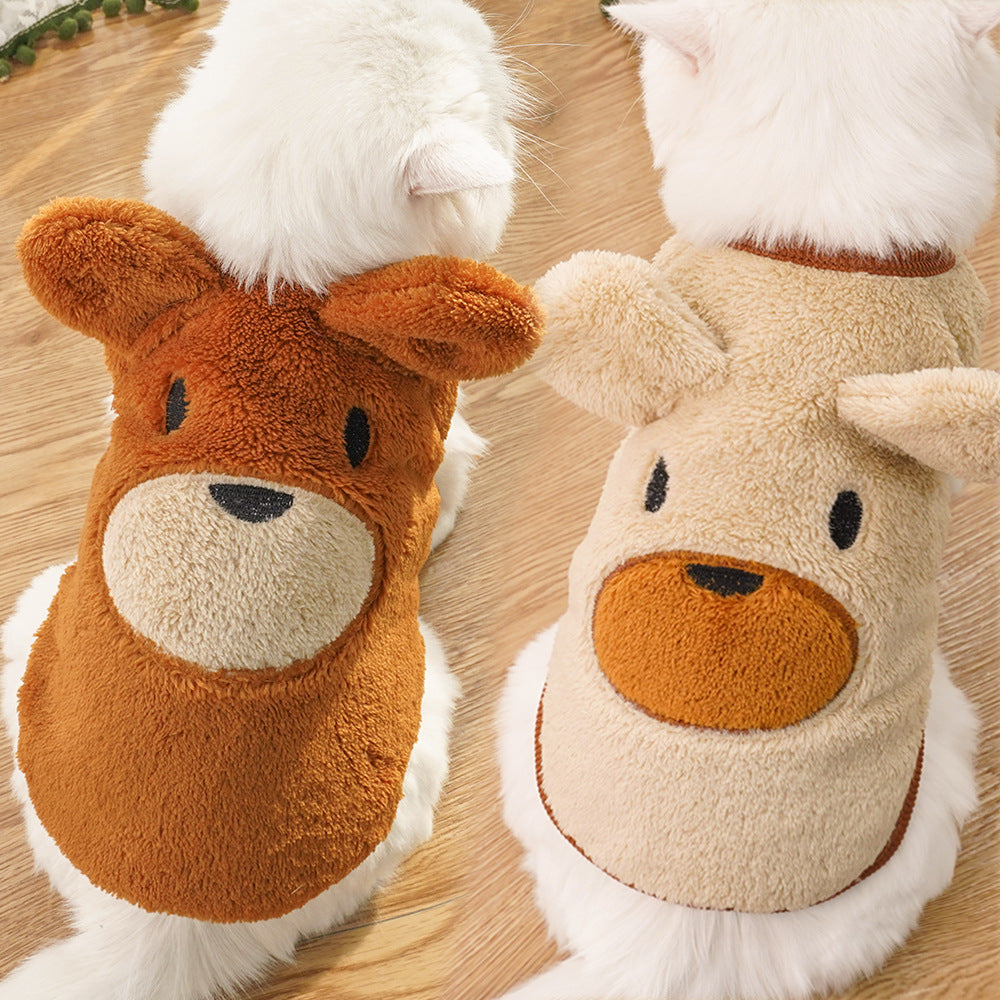 Fleece-lined Warm Pet Dog Clothes