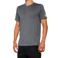 100% Mission Athletic T-Shirt - Charcoal - Small 20014-00010