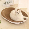 Cat Scratch Board And Cat Nest Integrated, Wear-resistant And Non Falling Debris
