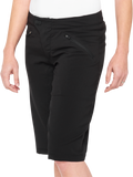 100% Women's Ridecamp Shorts - Black - XL 40037-00003