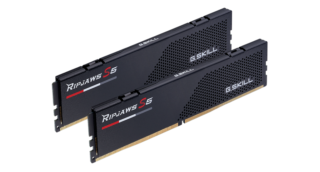G.Skill Ripjaws S5 64GB (2x32GB) DDR5-6000 CL36 Dual Channel Desktop Memory Kit F5-6000J3636F32GX2-RS5K Black