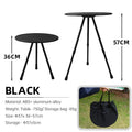 Outdoor Furniture Balcony Lightweight Portable Aluminum Height Adjustable Small Round Outdoor Folding Picnic Camping Table