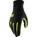 100% Brisker Xtreme Gloves - Black/Fluo Yellow - Small 10030-00001