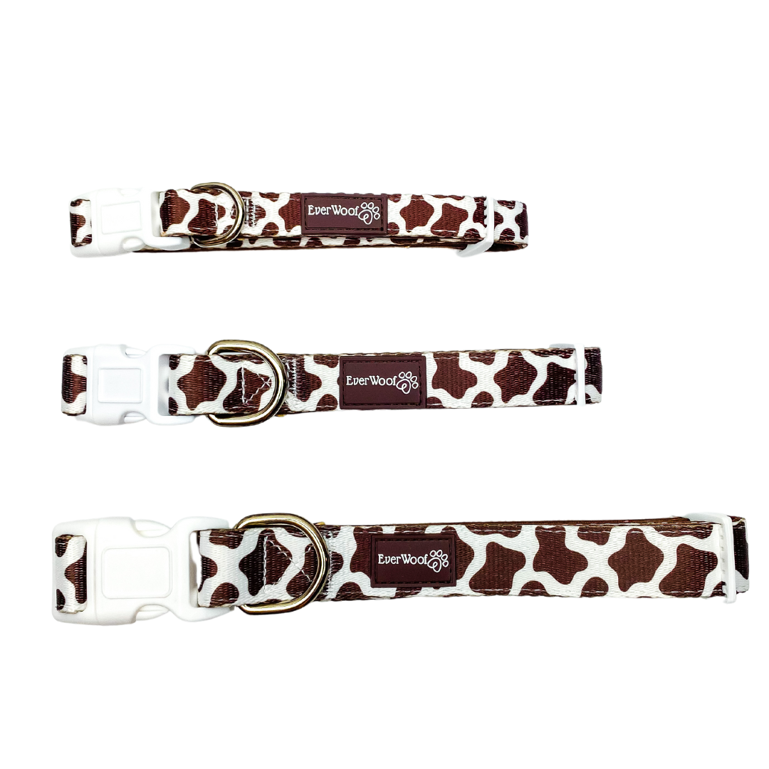 Chocolate Cow Collar