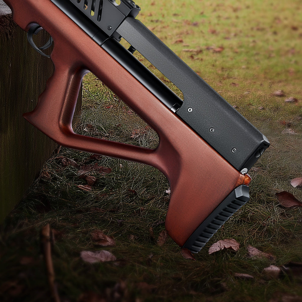 Pinty Thumper - 9 Pellet .22Cal Bullpup PCP Air Gun High Power for Small Game Hunting Shooting