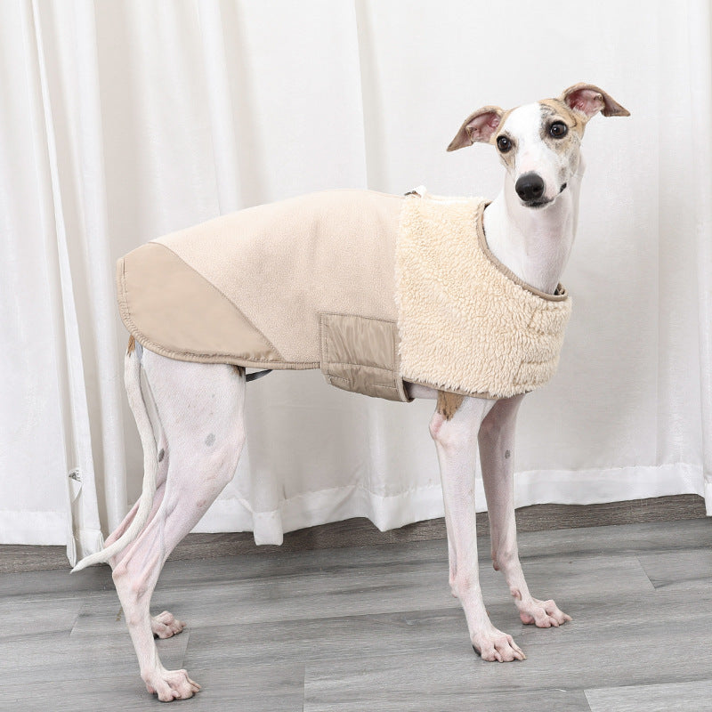 Pet Windproof Adjustable Down-Padded Jacket Warm Reversible Vest For Dogs