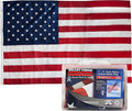 American Flag - 100% Made in the USA - 5' x 8' ft – Perma-Nyl Sewn Nylon with Grommets - Sturdy, Durable, and Patriotic - Great For Gardens, Homes, Patios and Cars - By Valley Forge Flag
