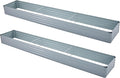 12x2x1ft(2 Pack) Galvanized Raised Garden Bed,Outdoor Planter Box Metal Patio Kit Planting Bed for Vegetables Flowers Herb,Grey