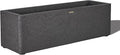 31 Inch Rectangular Concrete Planter,Durable All-Weather Use with Drainage Holes,Large Rectangular Planter for Outdoor Indoor Plants