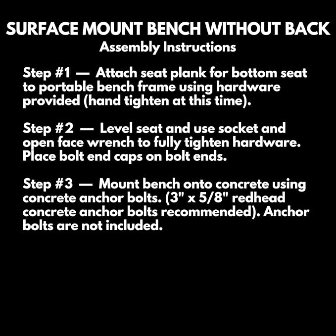 Coated Outdoor Furniture Heavy-Duty Outdoor Bench Thermoplastic Coated, Expanded Metal, Commercial-Grade Seating, Made in America (Surface Without Back, 8 Ft, Grey)