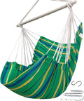 ADVOKAIR Hammock Chair Swing (500 lbs Max) - Hanging Hammock Chair Rope Swing Indoor for Bedroom, Outdoor, Patio, Bedroom, Porch, Deck - Sturdy Steel Bar with Anti-Slip Safety Rings