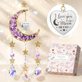 I Love You Gifts for Her Women Wife Girlfriend, Cool Moon Crystal Suncatcher Romantic Birthday Gifts Anniversary Wedding for Mom Her Grandma Wife Couples Wedding Engagement Gifts
