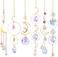 ilclviz Suncatcher Crystal Hanging Sun Catcher Prism with Chain Pendant Ornament Crystal Balls for Window