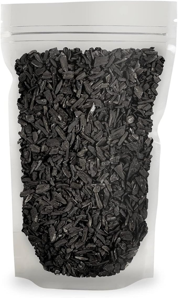 Horticultural Charcoal for Indoor Plants [4-Quart Bag] Black Diamond Soil Amendment for Orchids, Terrariums, and Gardening