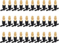 ACBungji 30pcs Brass Misting Nozzles Three-way Connector Drip Irrigation Nozzle 4/7 Inches Adjustable Atomizing Nozzle Cooling Misting System for Outdoor Plant Garden Patio Greenhouse