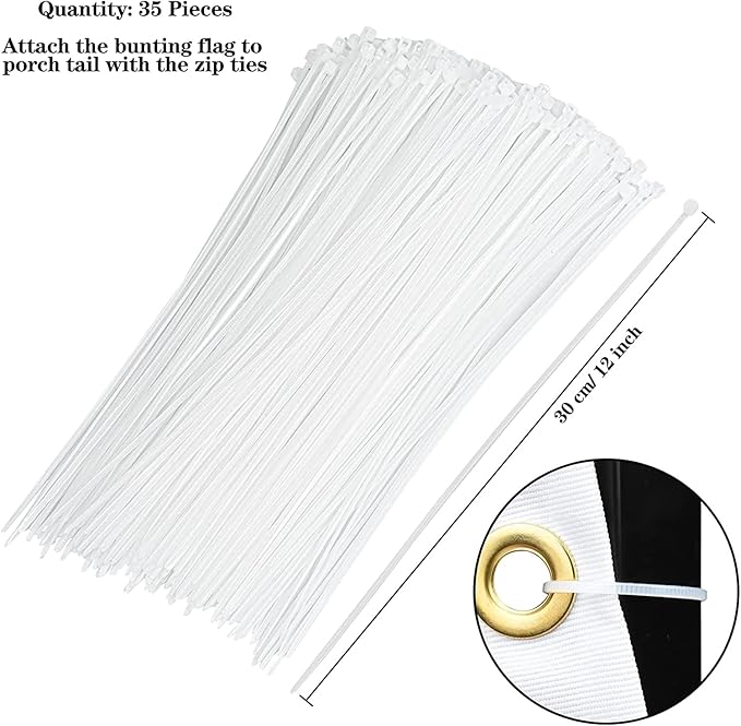 USA Pleated Fan Flag American US Bunting Flag Patriotic Half Fan Banner Flag with Canvas Header and Brass Grommets for 4th of July Memorial Day Indoor Outdoor Decoration (10, 1.5x3 Feet)