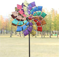 Yard Garden Wind Spinners - Large Outdoor Wind Spinners with Metal Stake, Yard Art Lawn Garden Decor (24" W x 84" H)