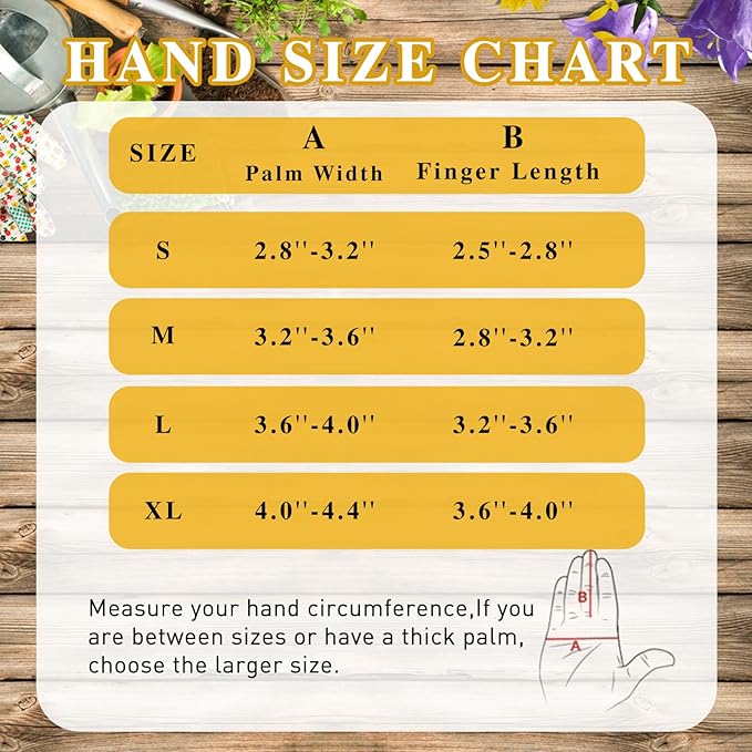 HANDLANDY Leather Gardening Gloves for Men & Women, Rose Pruning Thorn Proof Garden Glove, Long Sleeve Gauntlet Gloves (Black-brown, Medium (Pack of 1))