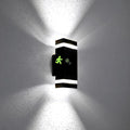 Motion Sensor Outdoor Wall Lights, Dusk to Dawn Exterior Light Fixtures with 3 Modes, Modern Up Down Wall Sconce, Waterproof Aluminum Porch Light for Garage, Patio, Front Door – Matte Black