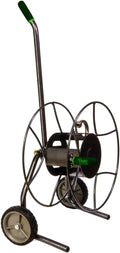 Yard Butler Compact Hose Reel Cart with Wheels Heavy Duty 100 Foot Metal Hose Reel Suitable for Gardens, Lawns and Outdoor - IHTC-1