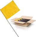 Yellow Marking Flags 1000 Pack - 4x5x15 Inch Yellow Flags for Yard - Markers For Lawn, Irrigation, Landscaping, Survey & Sprinkler Head Marking