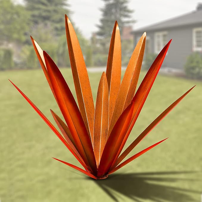 Homight Metal Country Tequila Sculpture DIY Plant Home Decor Garden Ornament Indooutdoor Statuette Patio Lawn Stake Decoration Gift