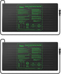 iPower 48" x 20" Waterproof Durable Seedling Heat Mat Warm Hydroponic Plant for Indoor Gardening Germination Starting, 2 Pack