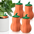 4 Pcs 24oz Terracotta Watering Spikes Self Watering Planter Insert Terracotta Stakes Olla Pot for Outdoor Indoor Garden Plants, Easy to Refill(Pumpkin)