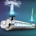 UV Light for Aquarium Algae Control with 55W UVC Bulb Stainless Steel Ultraviolet Green Water Machine Algae Remover for Pond