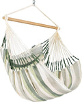 LA SIESTA® - Large Comfort Domingo Hammock Swing Chair - Weather & Tear Resistant Hanging Hammock Chair - Indoor Outdoor Hammock Chair Swing - Patio Porch Bedroom Hanging Chair - Max 285 Lbs, Cedar