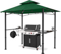 MASTERCANOPY 8 x 5 Grill Gazebo Outdoor BBQ Gazebo Canopy with 2 LED Lights (Forest Green)