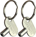 Sprinkler Controller Door Key Sprinkler Timer Lock Key for Orbit and Hydro-Rain, Metal (2pcs)