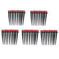 50PCS 13.2x1.5cm Plastic Irrigation Drip Heads Ground Plugged 360 Degree 8 Hole Rod Adjustable Water Flow Drip Irrigation Sprinklers for Garden Residential Watering System