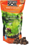 WONDER SOIL | 100 Organic Seed Starter Pellets | Ready to Plant Seed Starting Soil Loaded with Pre-Mixed Nutrients | Fast Germination | Indoor or Outdoor | 100 Count