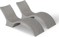 Ledge Lounger - Signature Chaise Deep - Inside Pool & Sun Shelf Lounge Chair - Designed for Deep Shelves 10”-15” - Compatible with All Pool Types - Poolside & Sun Deck Tanning - Set of 2 - Sandstone
