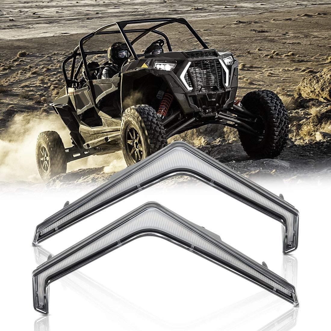 Kemimoto UTV Front Turn Fang Light Set Fit 2019+ Polaris RZR XP 1000/
