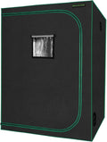 MELONFARM 5x5 Grow Tent, 60"x60"x80'' High Reflective 600D Diamond Mylar Canvas with Observation Window and Floor Tray for Hydroponic Indoor Plant Growing