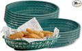 TableCraft Products C1074FG Cash and Carry Basket, Oval, Green (Pack of 12)