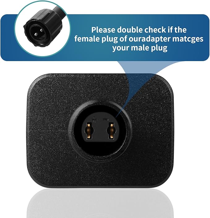 Replacement Yard Inflatable Adapter Power Supply Adaptor - 12V 1.5A 8 Pcs - Inflatable Plug Replacement Class 2 Power Supply - for Christmas Tree Light/Thanksgiving Yard Blow Up Decorations