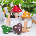 Terracotta Self Watering Spikes, 4 Pack Mushroom Self Watering Planter Insert, Vacation Plant Slow Release Watering Devices for Indoor Outdoor Plants, Colorful Large Water Globes