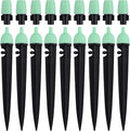 Kalolary 1/4 Inch Drip Irrigation Emitters, 20PCS Micro Spray Irrigation Drippers for 4/7mm Tube Adjustable 360 Degree Water Flow Sprinklers Garden Irrigation Sprayer for Potted Plants Watering System