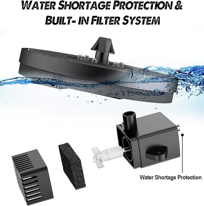Solar Fountain Glass Panel with 2200 mah Battery, 3.5W Floating Solar Water Fountain with 4 Fixed Rods, Solar Fountain Pump for Bird Bath, Garden, Pond, Pool, Outdoor-Colorful Lights