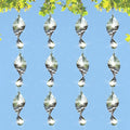 12 PCS Stainless Steel Bird deterrents for Outside,3D Bird Scarer Discs Set Pigeon Deterrent,Bird reflectors to Keep Birds Away Woodpecker Deterrent for House,Crow Deterrent