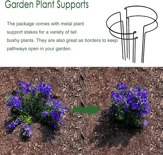 FORTUNO 2 Pcs 17" Tall 4 Ft Round Raised Garden Bed Box Galvanized Metal Outdoor High Flower Bed Steel Patio Ground Planter for Planting Vegetables and Herbs, Silver