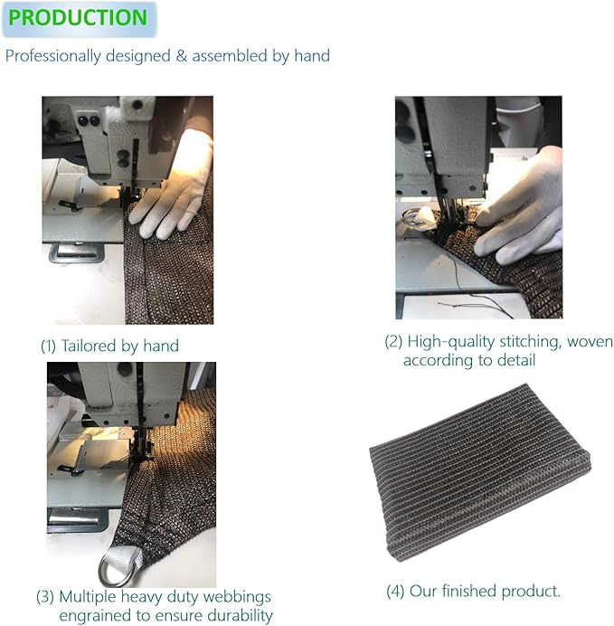 Eden's Decor Straight Flat-Edged Sun Shade Sail Rectangular 9' x 18' Wheat UV-Blocking Outdoor Canopy Fabric Cloth Awning for Pergola Patio Garden Backyard Custom Size