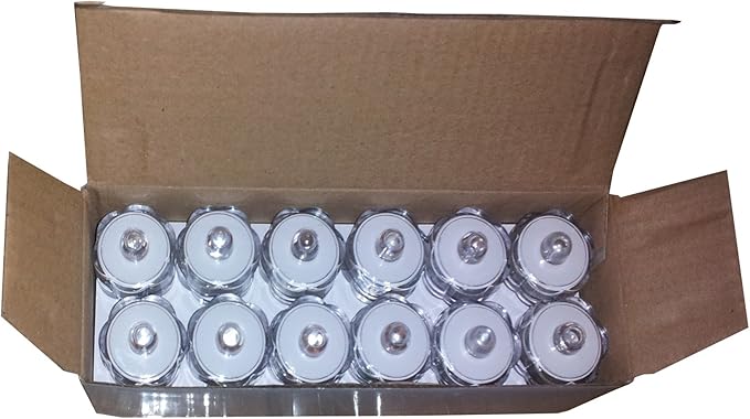 Super Bright LED Floral Tea Light Submersible Lights for Party Wedding (Red, 60 Pack)