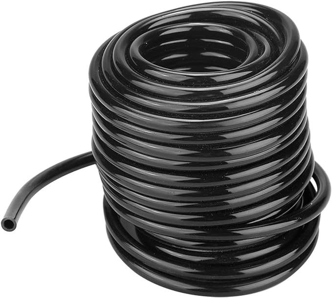 Garden Watering Tube, 4mm Drip Irrigation System Hose Blank Distribution Misting Tubing Main Line Automatic Water Pipe DIY Small Lawn Agriculture Hydroponics Flower Patio Emitters Bubbler Sprinkle 10M