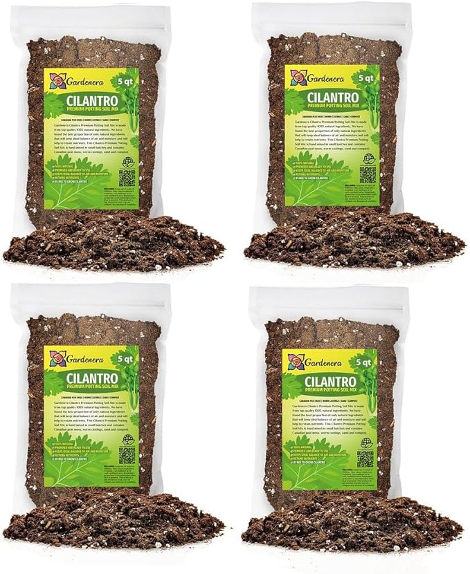 Cilantro Plant Potting Mix - Unlock Rich Growth and Flavorful Leaves with Our High-Performance Formula - 20 Quart