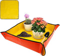 Repotting Mat for Indoor Plants,Potting Mat,Garden Supplies,Garden Tool Set,Gardening Gifts,Indoor Gardening System,Gardening Gifts,Indoor Plant Tools,Plant Mats for Repotting(Organge 26*26 in)
