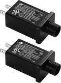 Replacement Yard Inflatable Adapter Power Supply Adaptor - 12V 1.0A 2Pcs - Inflatable Plug Replacement Class 2 Power Supply - for Halloween/Christmas Tree Light Yard Blow Up Decorations